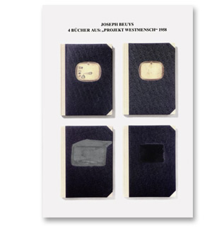 Joseph Beuys<br/>4 Bücher aus: "Projekt Westmensch 1958"