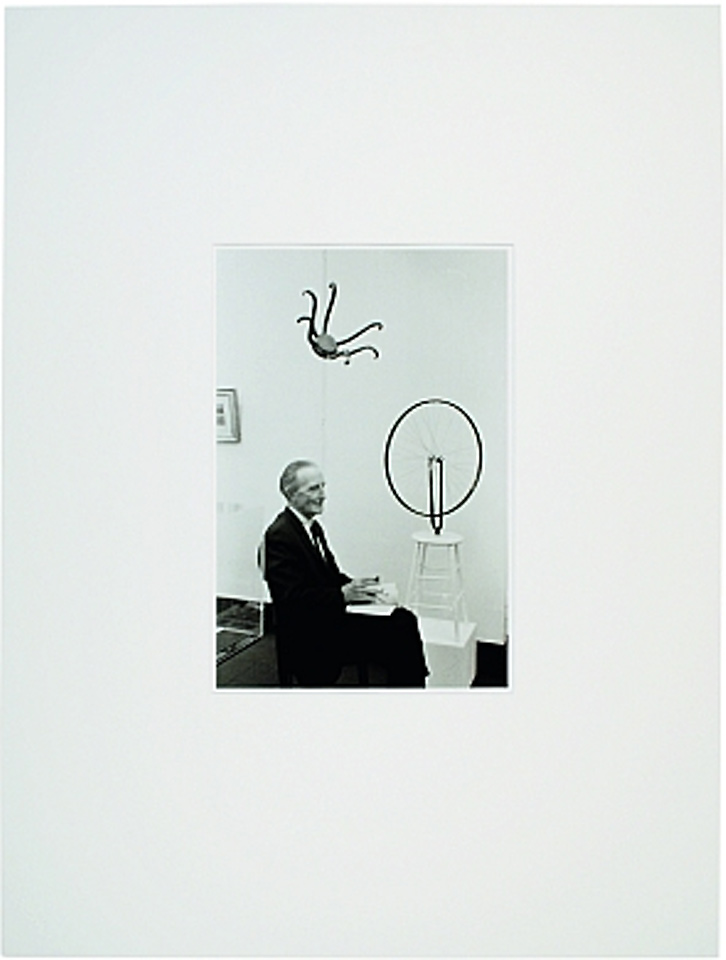Marcel Duchamp in the exhibition...