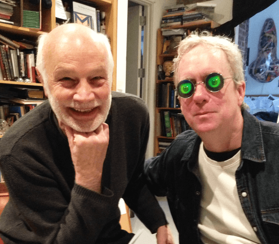 Jörg Schellmann and Tony Oursler at Oursler’s studio, New York 2016
