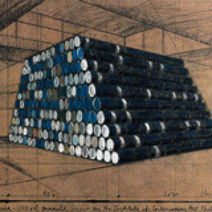 Christo and Jeanne-Claude Editions 1998 The Mastaba - 1240 Oil Barrels