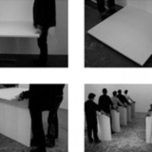 Santiago Sierra Editions 2004 111 Constructions with 10 Modules and 10 Workers