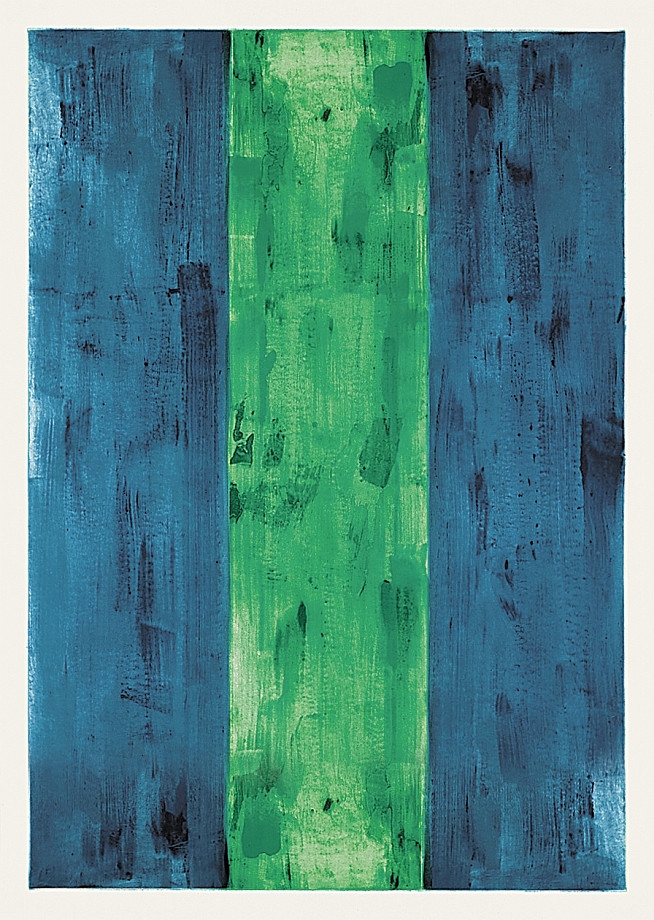 Günther Förg 1995 Blau, grün, blau Günther Förg 1995 Blau, grün, blau