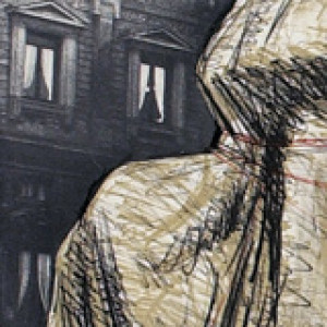 Christo and Jeanne-Claude - <p>Wrapped Monument to Leonardo, Project for Piazza della Scala, Milan</p>