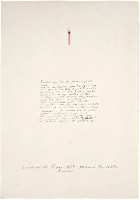 Jannis Kounellis 1973 Untitled (Match)