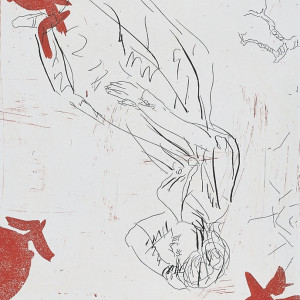 Georg Baselitz Editions 1999 Melancholie, drei Rosen