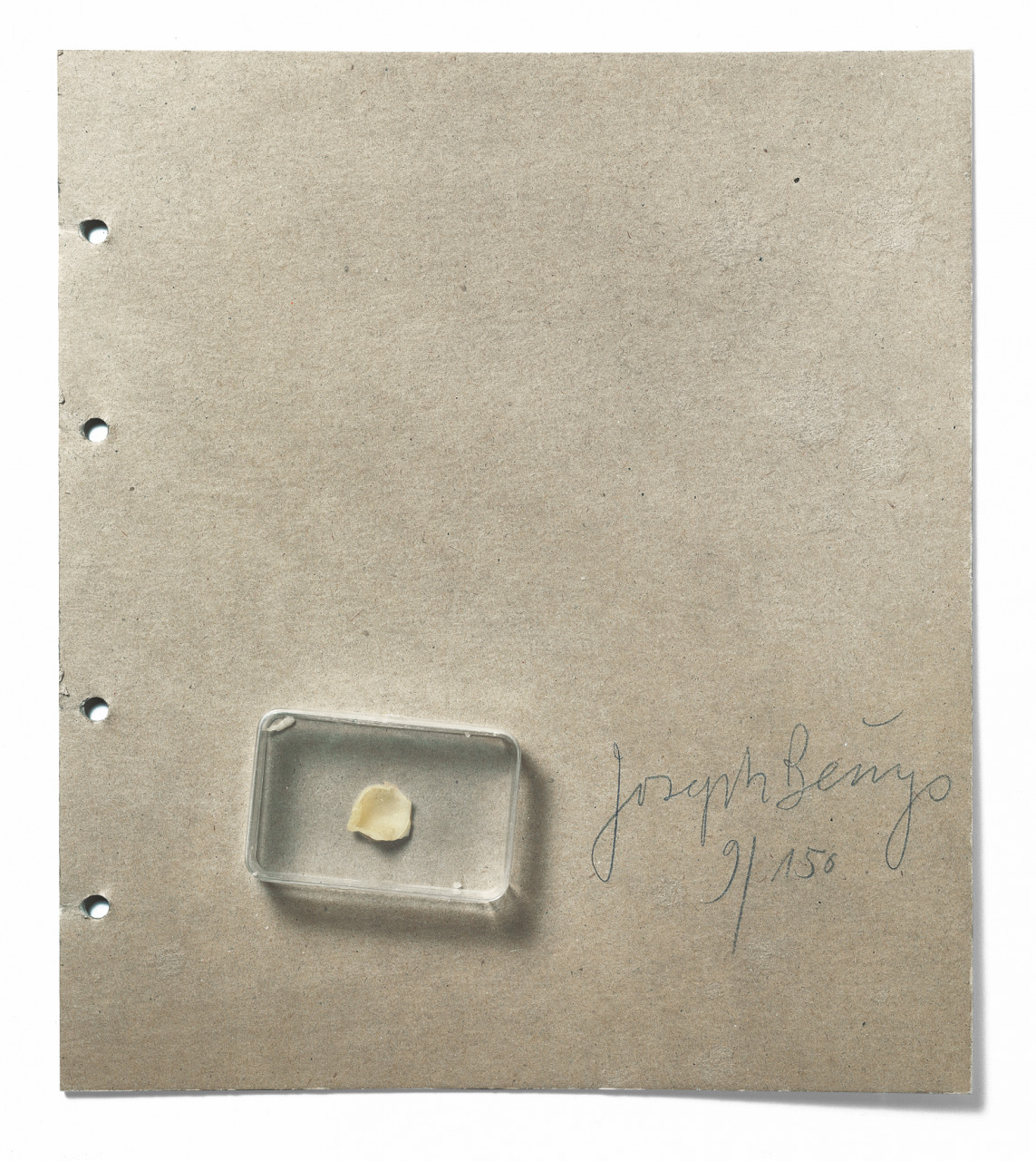 Joseph Beuys 1971 Fingernagelabdruck aus gehärteter Butter (Fingernail Impression in Hardened Butter) Joseph Beuys 1971 Fingernagelabdruck aus gehärteter Butter (Fingernail Impression in Hardened Butter)