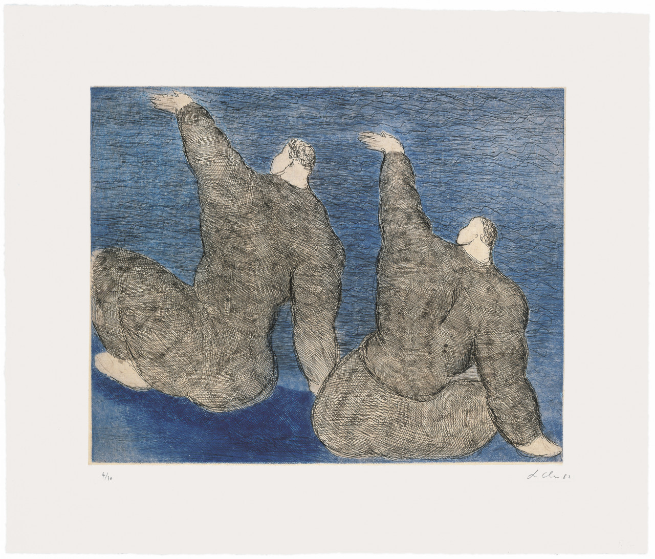 Sandro Chia 1982 Two Boys on a Raft
