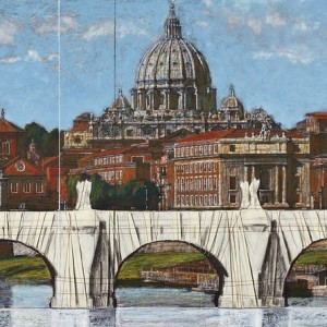 Christo and Jeanne-Claude Editions 2011 Ponte S. Angelo, Wrapped, Project for Rome