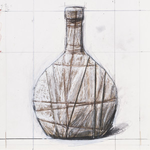 Christo and Jeanne-Claude Editions 2001/2007 Wrapped Bottle, Project for Kirchberg Spätlese