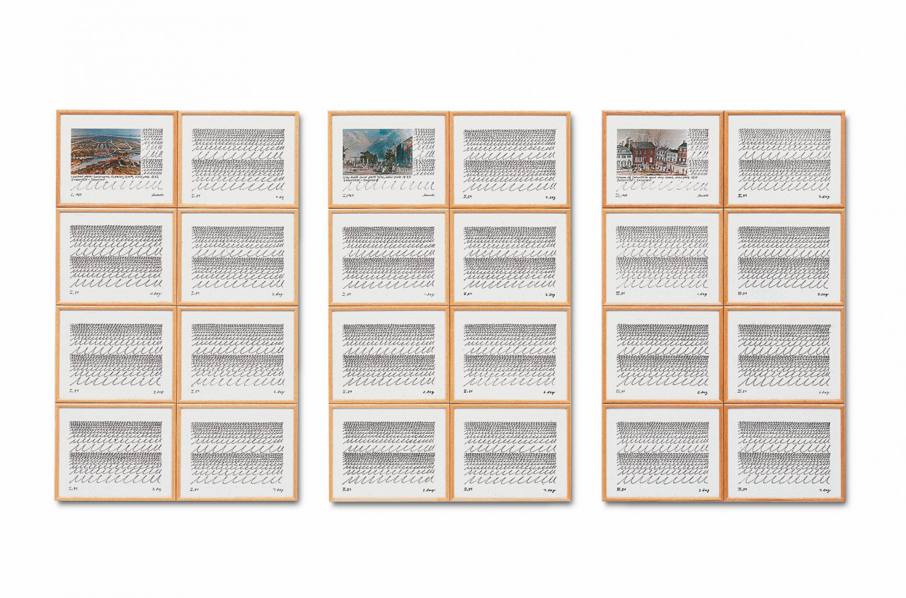 Hanne Darboven 1996 Sunrise-Sunset (To: New York)