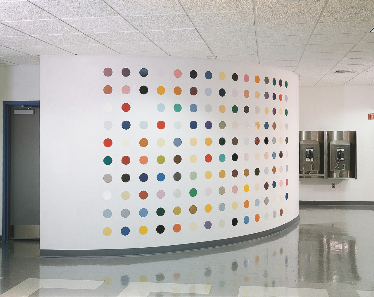 Damien Hirst 1993 Pharmaceutic Wall Painting, Five Blacks