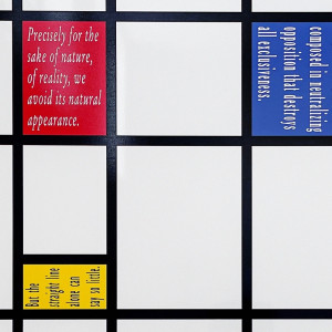Joseph Kosuth Editions 2022-2023 Mondrian's Work IV (Tableau 2015)