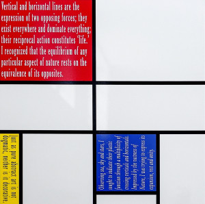 Joseph Kosuth Editions 2022-2023 Mondrian's Work V (Tableau 2015)