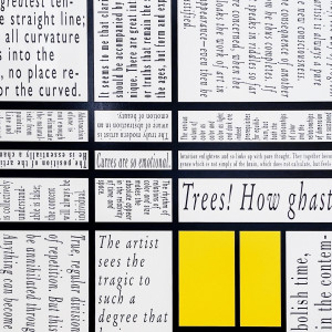 Joseph Kosuth Editions 2022-2023 Mondrian's Work VII (Tableau 2015)