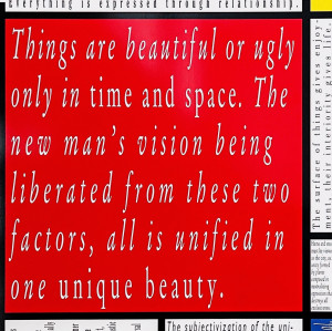 Joseph Kosuth Editions 2022-2023 Mondrian's Work IX (Tableau 2015)