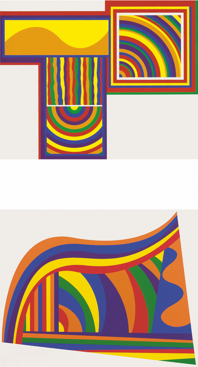 Sol LeWitt 1999 Arcs and Bands in Colors 1 and 2