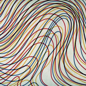 Sol LeWitt Editions 1997 Wavy Lines with Black Border