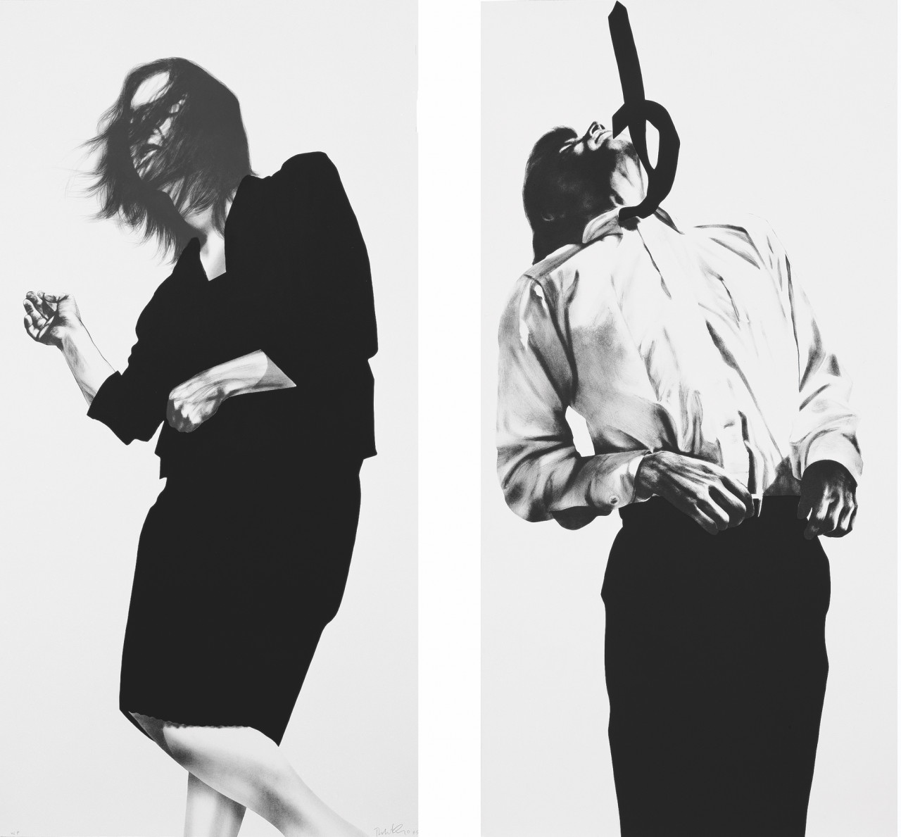Robert Longo 1985 Gretchen and Eric