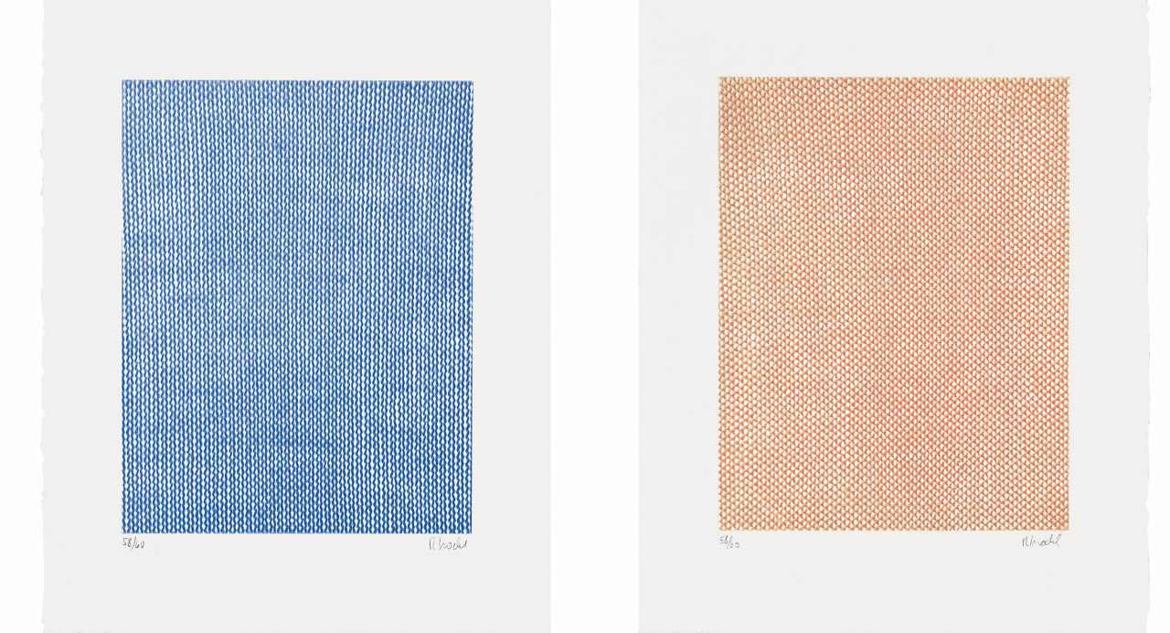 Rosemarie Trockel 1998 Falling Blue, Rising Red