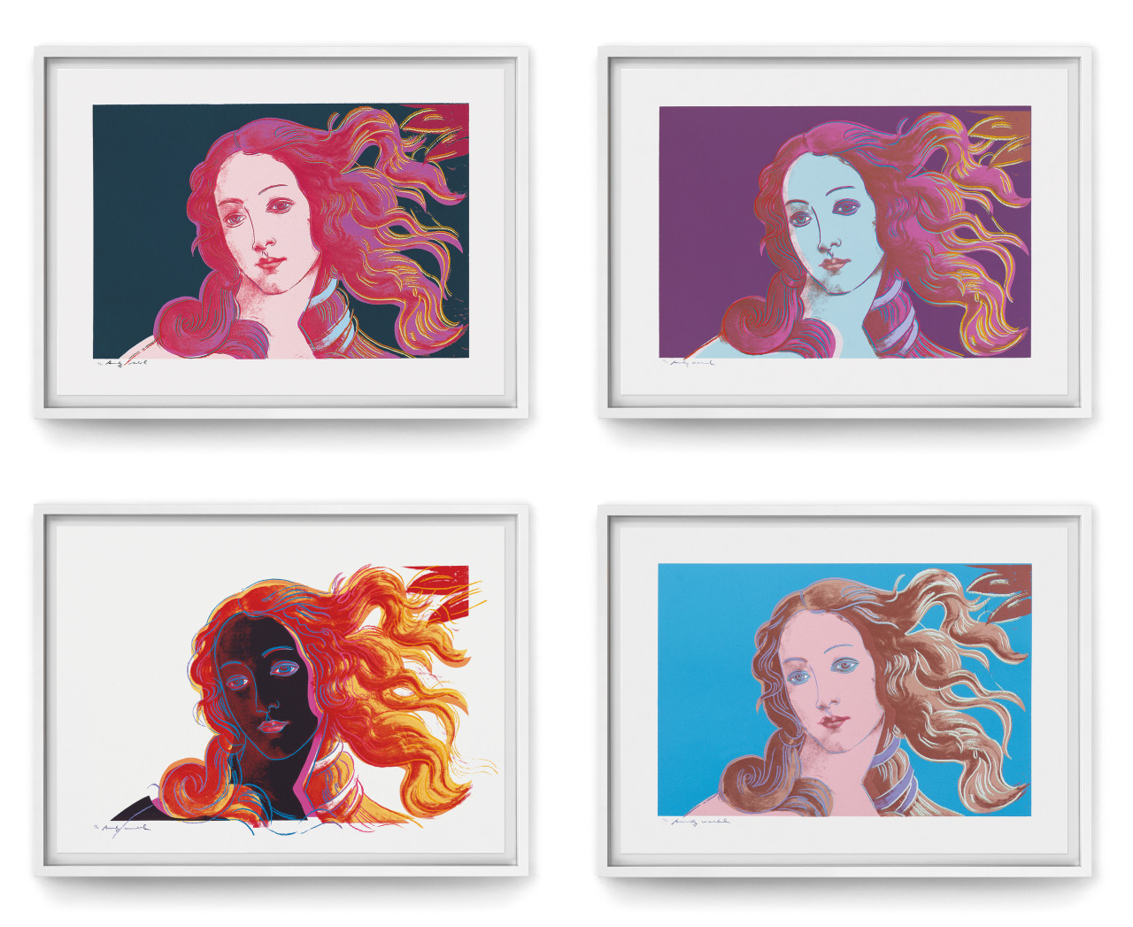 Andy Warhol 1984 Sandro Botticelli, Birth of Venus, 1482