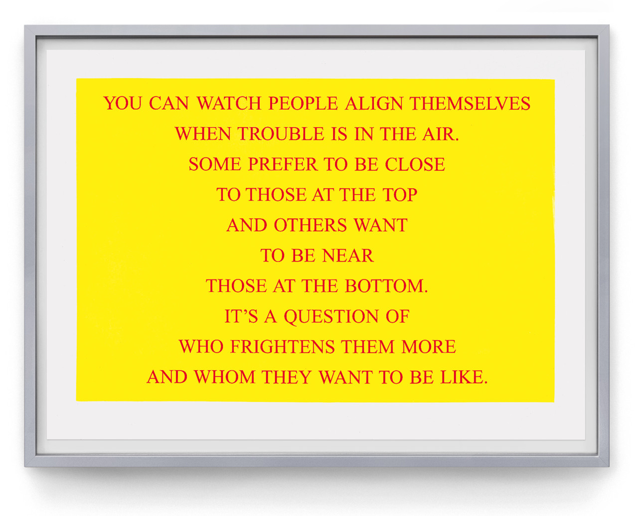 Jenny Holzer 1999 Selection from Living 1980-82