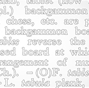 Joseph Kosuth Editions 2019/2025 ‘Table, Tabula’ [Tabletop Only Format]