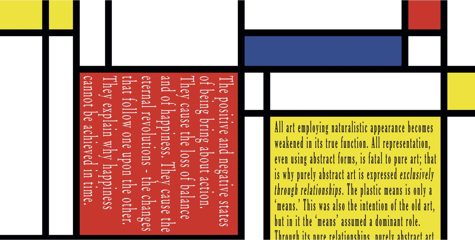 Joseph Kosuth, Mondrian's Work III (Tableau 2015), 2022-2023