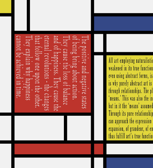 Joseph Kosuth, Mondrian's Work III (Tableau 2015), 2022-2023