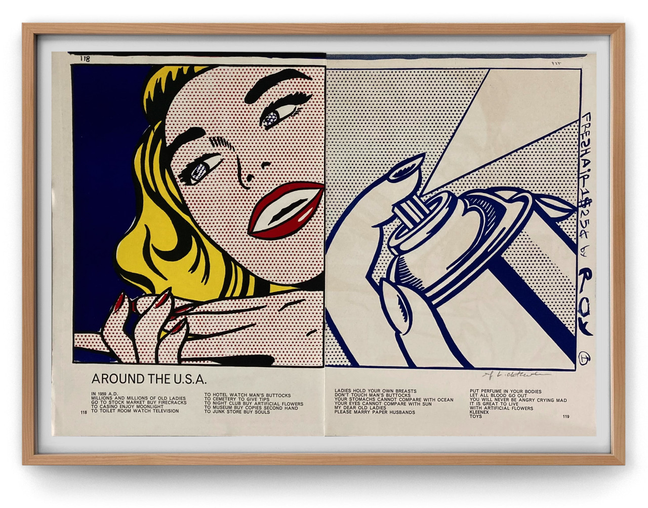 Girl & Spray Can by Roy Lichtenstein