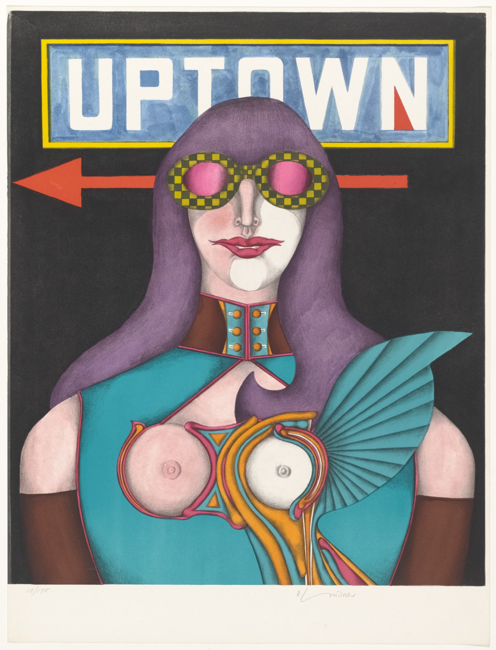 Uptown (from Fun City) by Richard Lindner