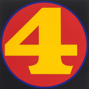 Robert Indiana Editions 1968 Four (from Numbers)