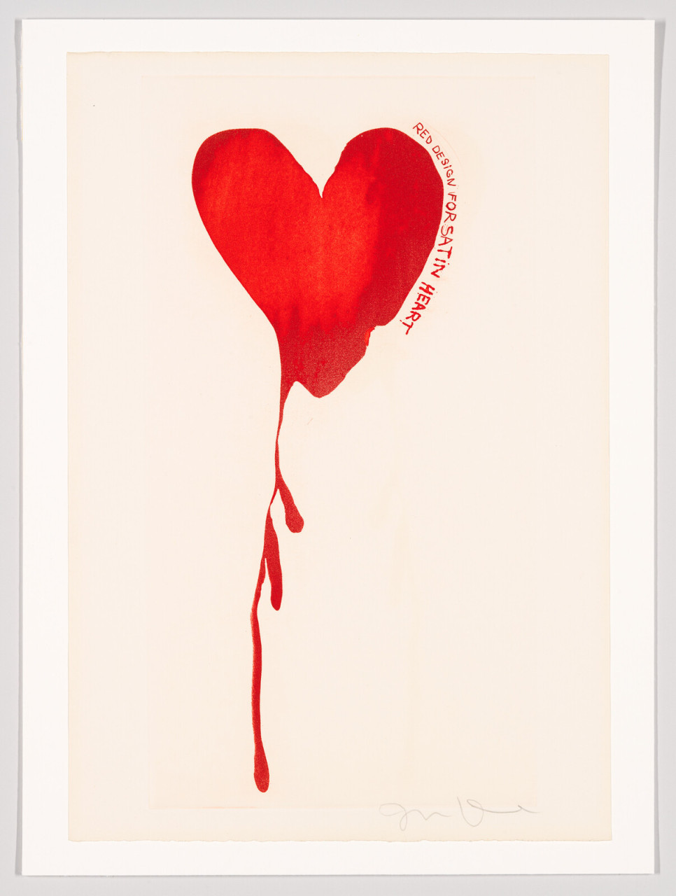 Red Design for Satin Heart by Jim Dine