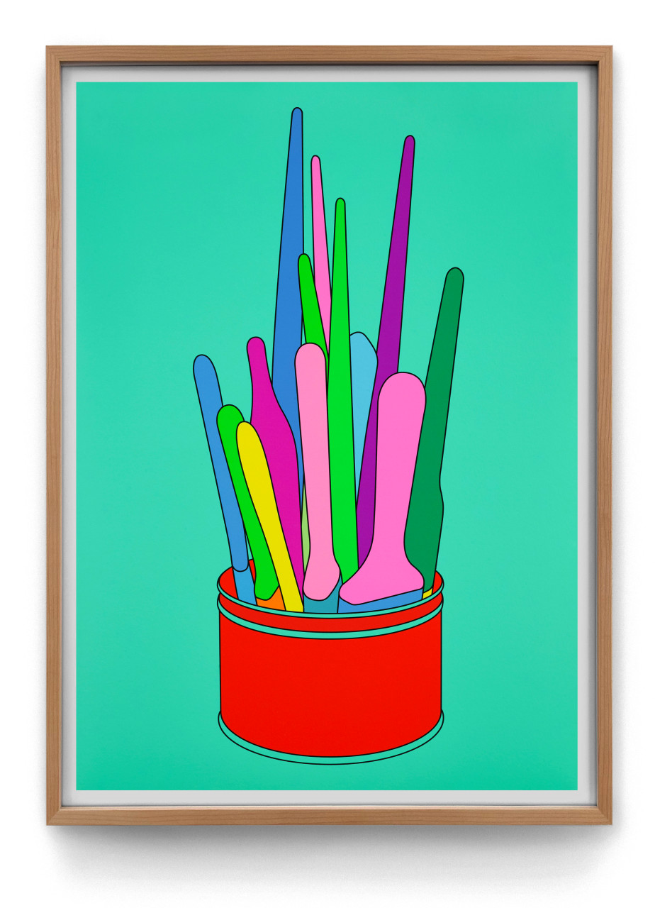Savarin Can (Turquoise) by Michael Craig-Martin