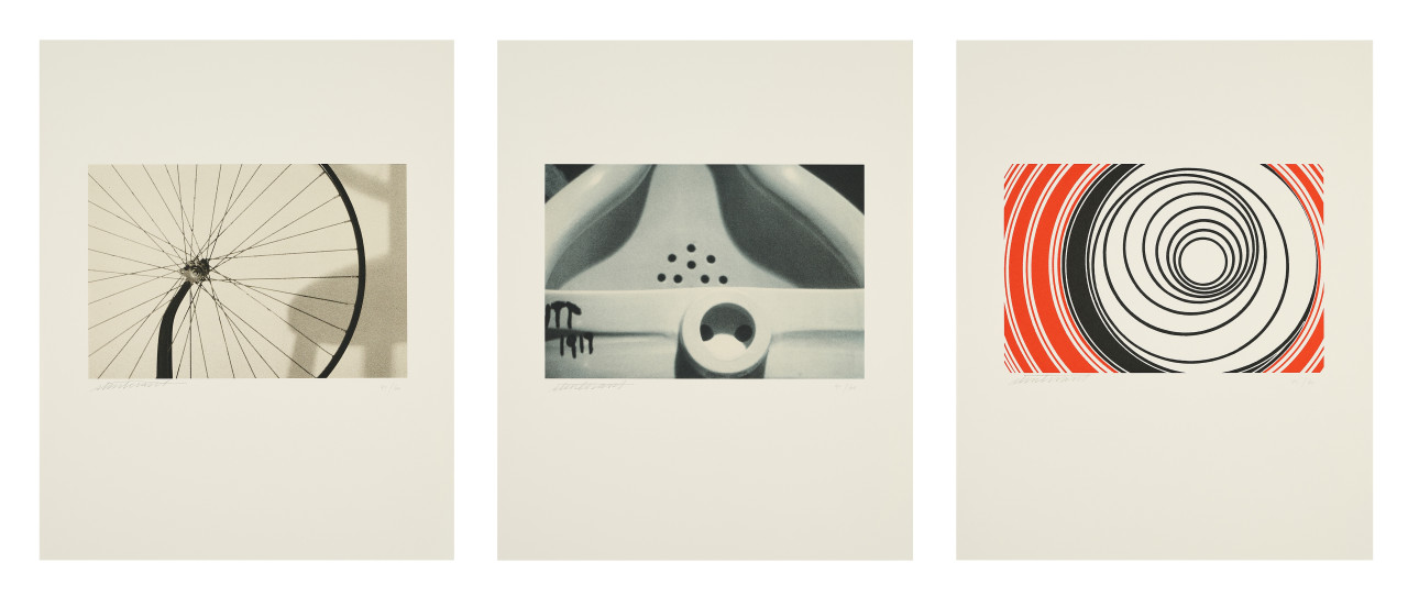 Duchamp Triptych by Elaine Sturtevant
